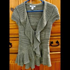 Style & Co. Green Cardigan Sweater